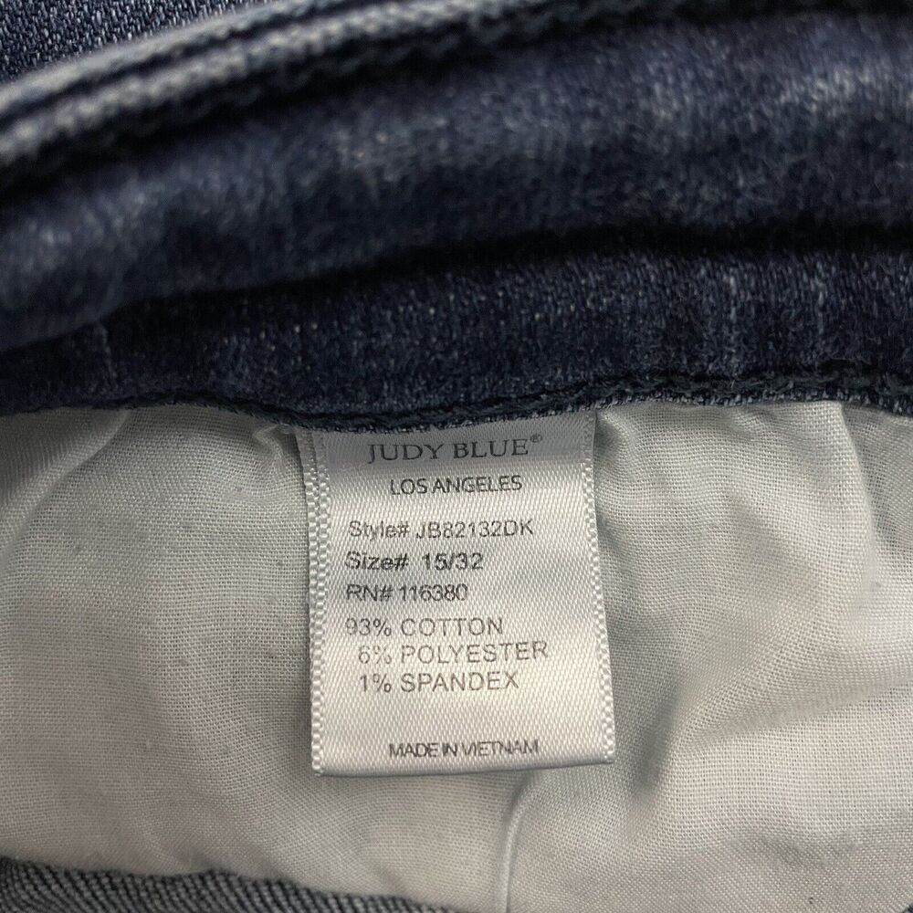 Judy Blue Women's 15 / 29 Dark Wash Mid-Rise Skinny Fit Denim Jeans JB82132DK - Picture 8 of 10